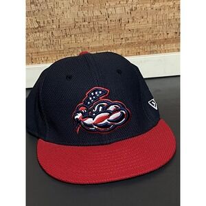 New Era Trenton Thunder 5950 Fitted‎ Hat MILB Official July 4th Edition 7  1/8
